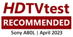 HDTV Test Recommended A80L 1